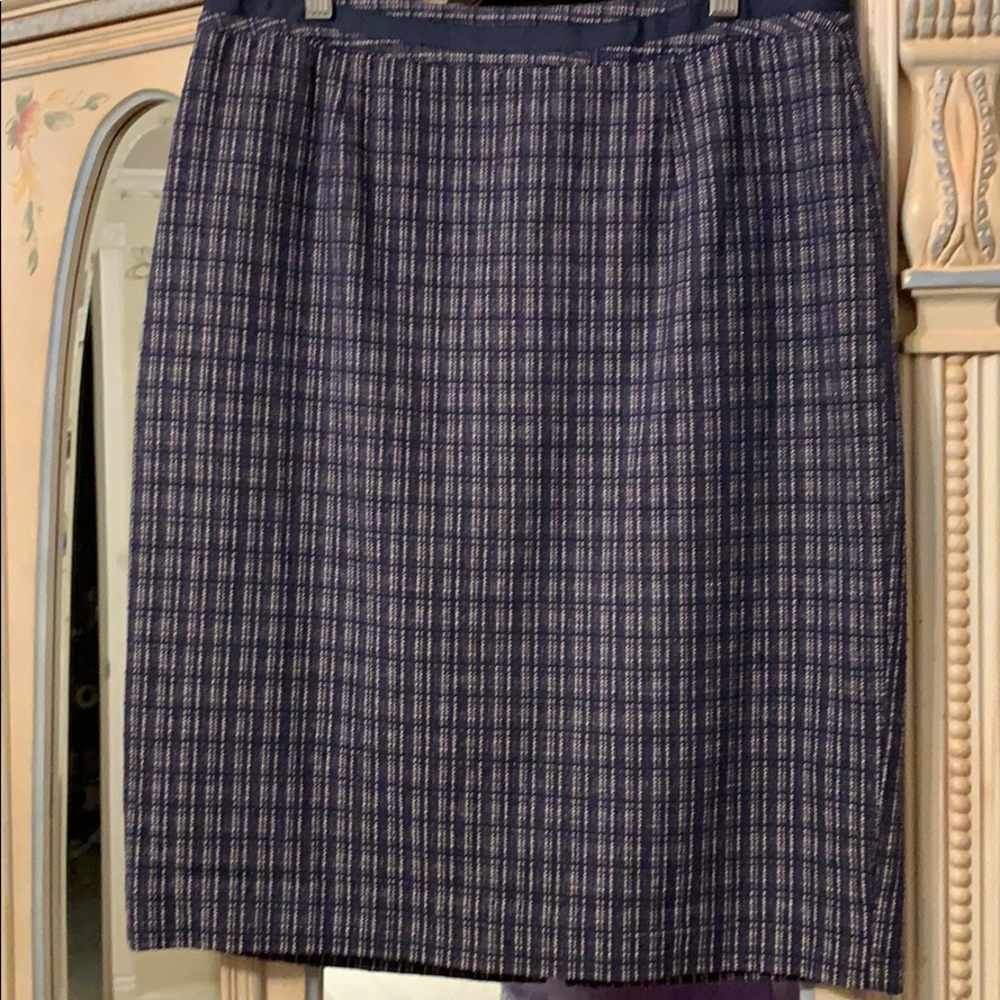 Navy Blue Pencil Skirt